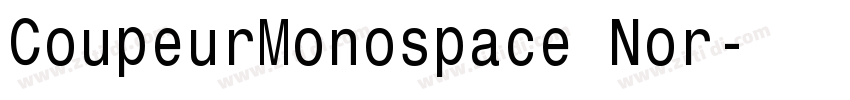 CoupeurMonospace Nor字体转换